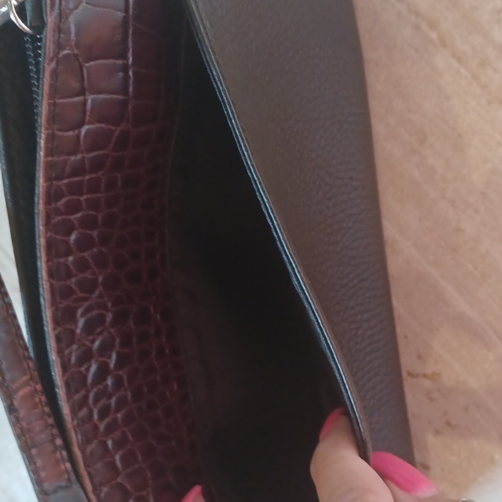 Brighton Black/Brown Crossbody Purse - Picture 5 of 10